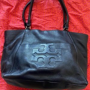Tory Burch tote bag black leather